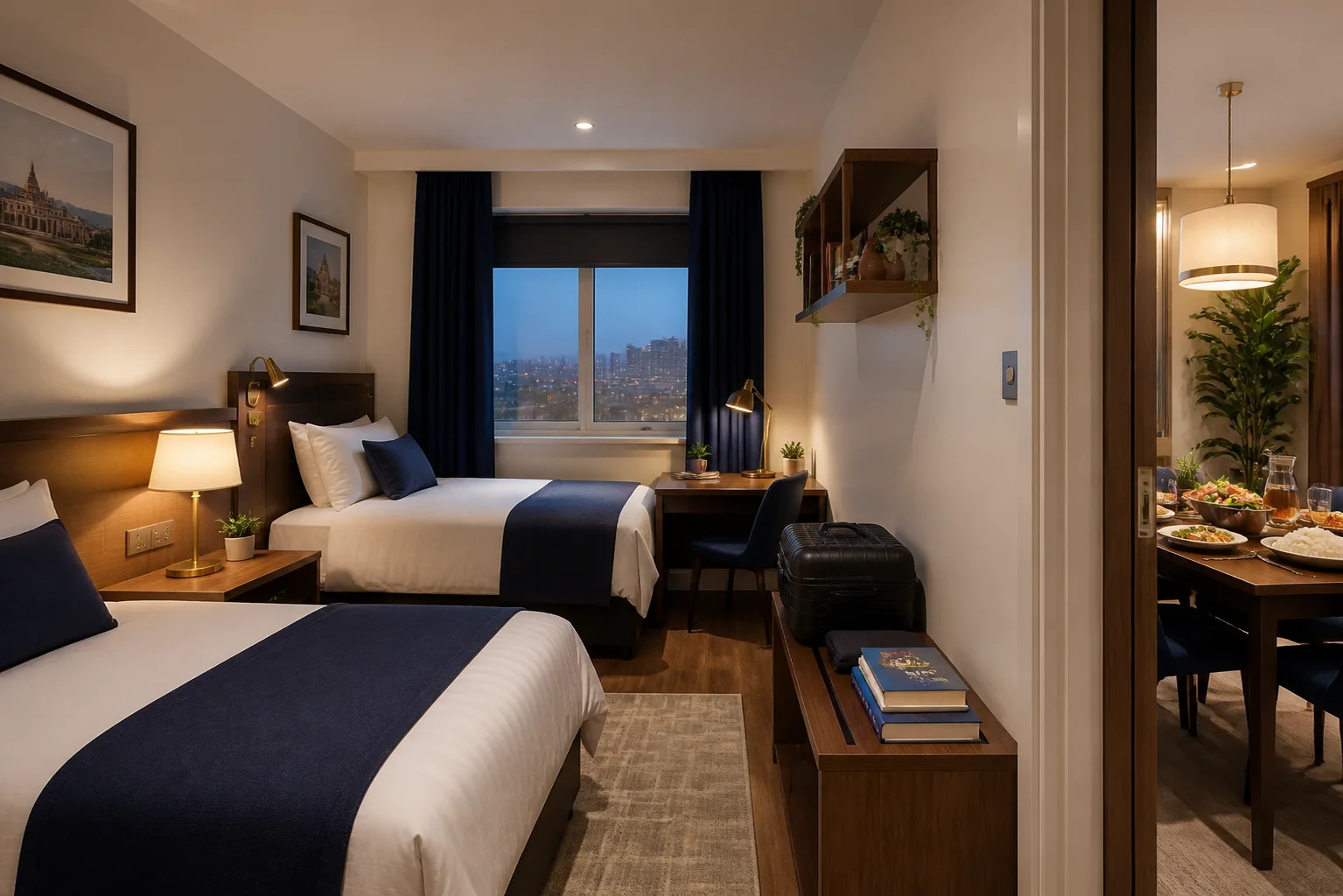 Comfortable international student residence and dining